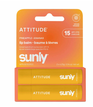 Attitude Attitude Lip Balm Duo SPF 15 - Pineapple