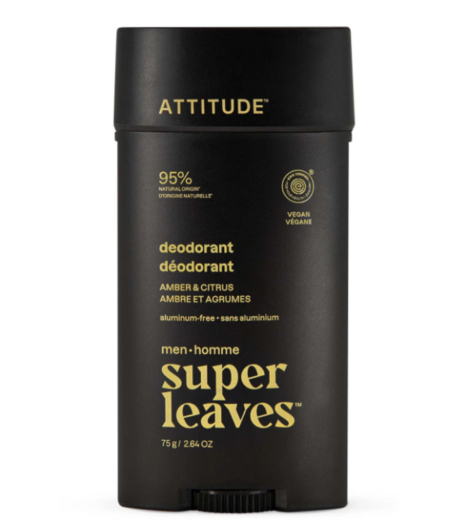 Attitude Men's Deodorant - Amber & Citrus