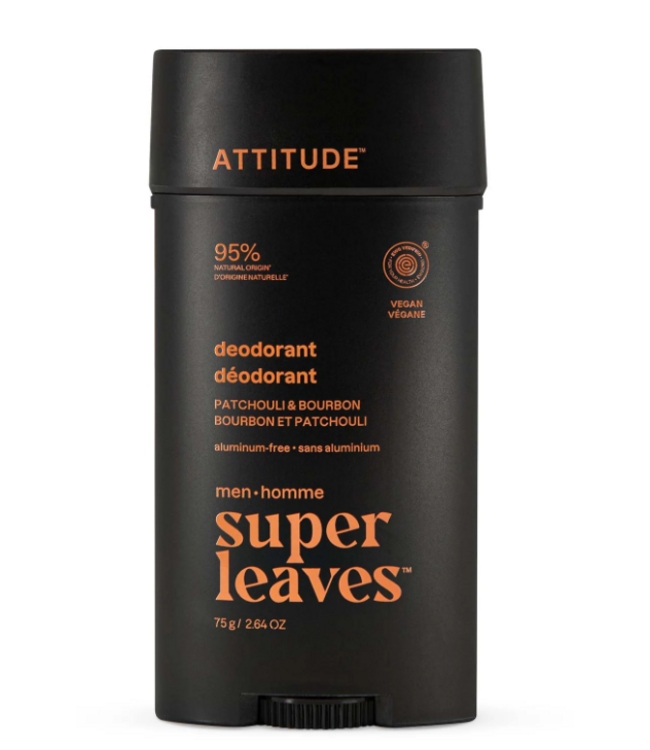 Attitude Men's Deodorant - Patchouli & Bourbon