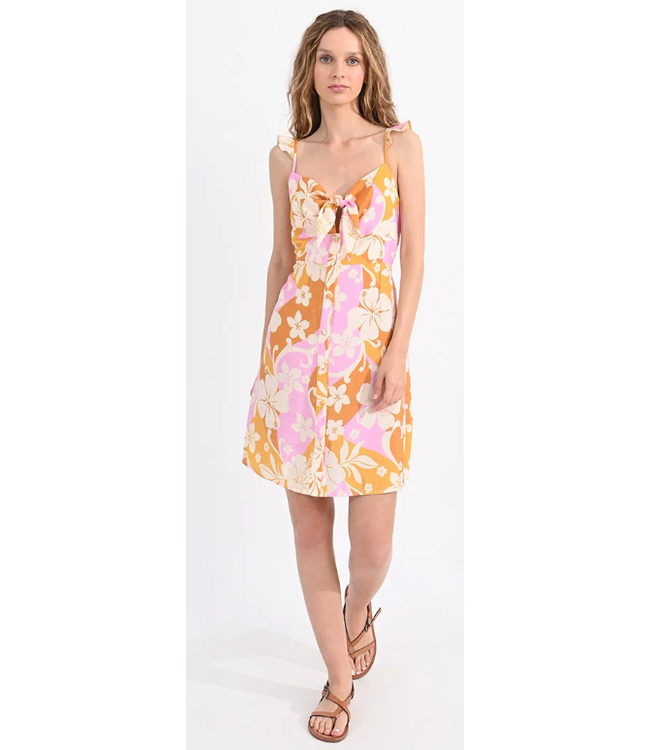 Molly Bracken Floral Print Mini Dress