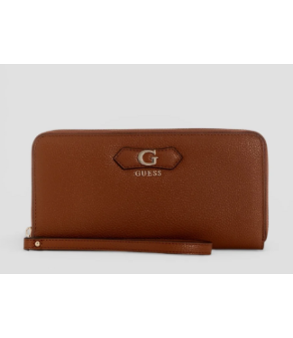 Guess Guess Suzy Large Zip Around - Cognac