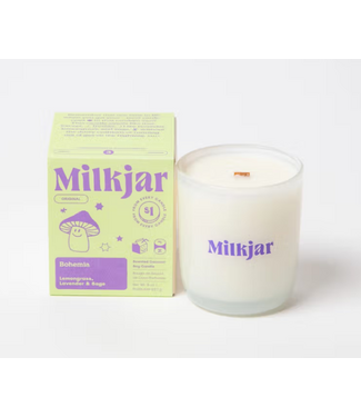 Milk Jar Milk Jar Bohemia - Lemongrass, Lavender & Sage Coconut Soy 8oz Candle