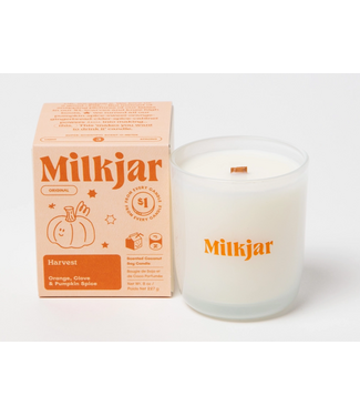 Milk Jar Milk Jar Harvest - Orange, Clove & Pumpkin Spice Soy 8oz Candle