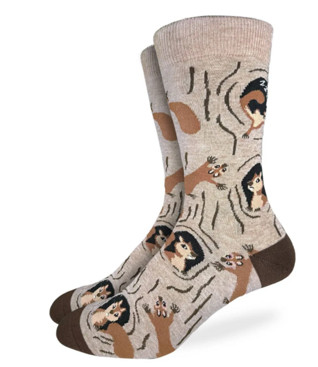 Good Luck Men's Squirrels in Tree Socks - Size 7-12