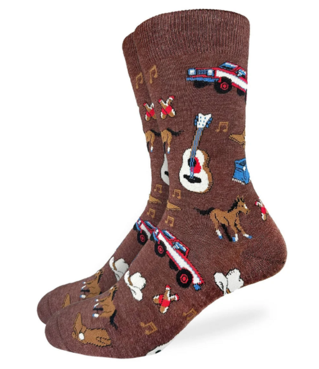 Good Luck Men's Country Music Socks - Size 7-12