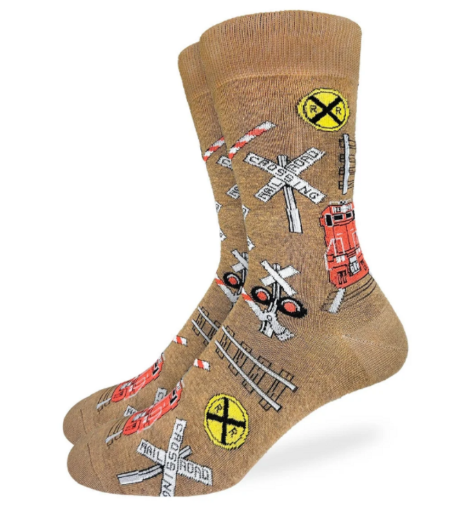 Good Luck Men's Train Crossing Socks - Size 7-12