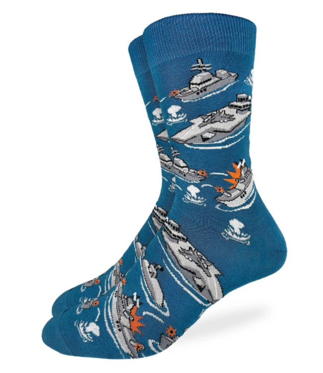 Good Luck Men's Battleships Socks - Size 7-12