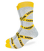 Good Luck Men's Caution Tape Socks - Size 7-12