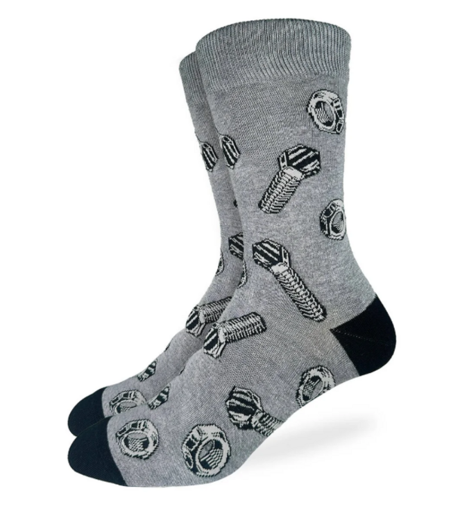 Good Luck Men's Nuts & Bolts Socks - Size 7-12