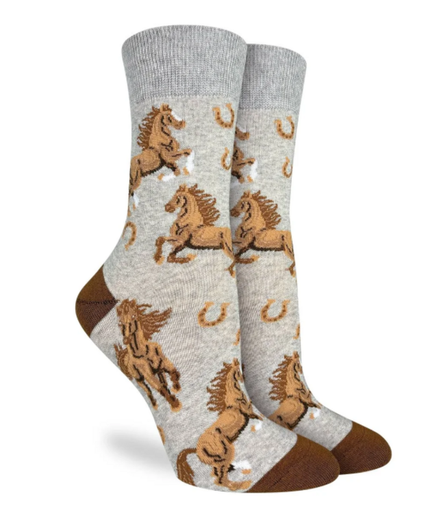Good Luck Sock Women's Horses Stable -  Size 5-9