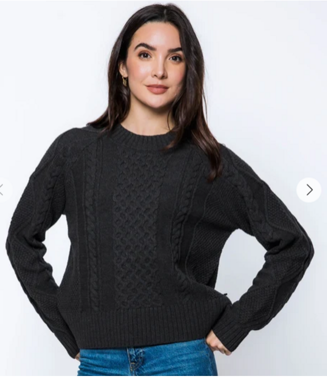 Orb Women's Willa Cabled Pullover
