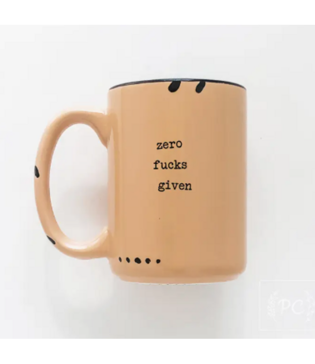 Prairie Chick Prints Ceramic Mug - Zero F&cks Given