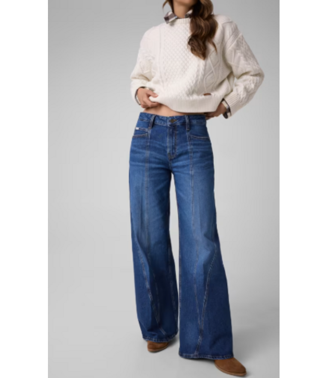 Guess G13 Low Rise Wide Paneled Jeans