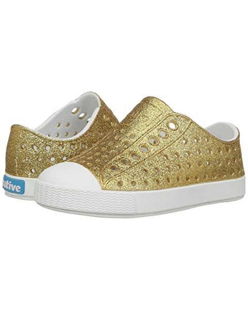 Native Shoes Jefferson Bling {Gold/Shell White}