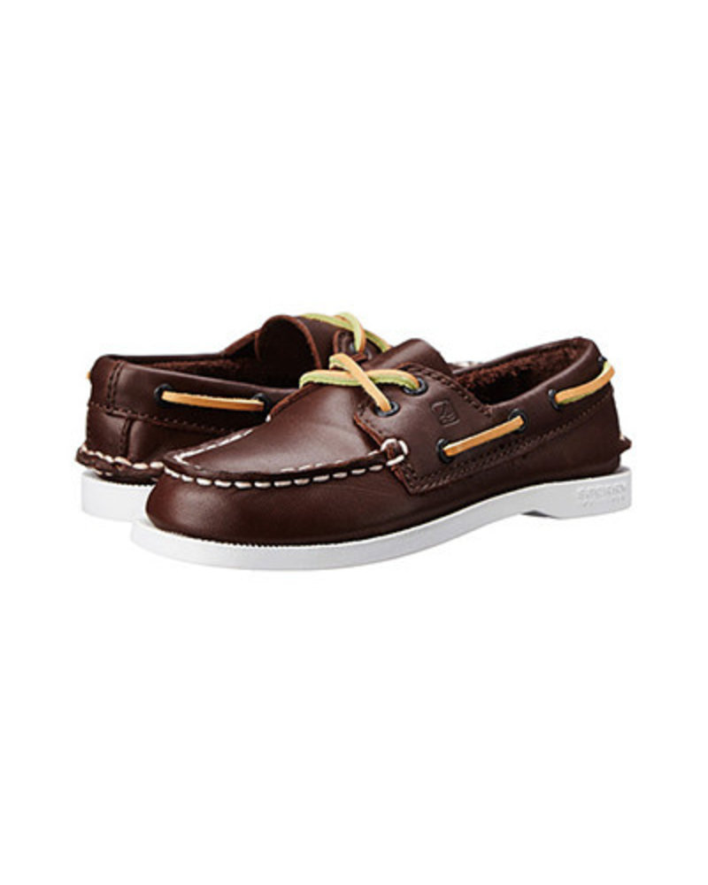 Sperry Top-Slider A/O Lace-Up {Brown Leather}