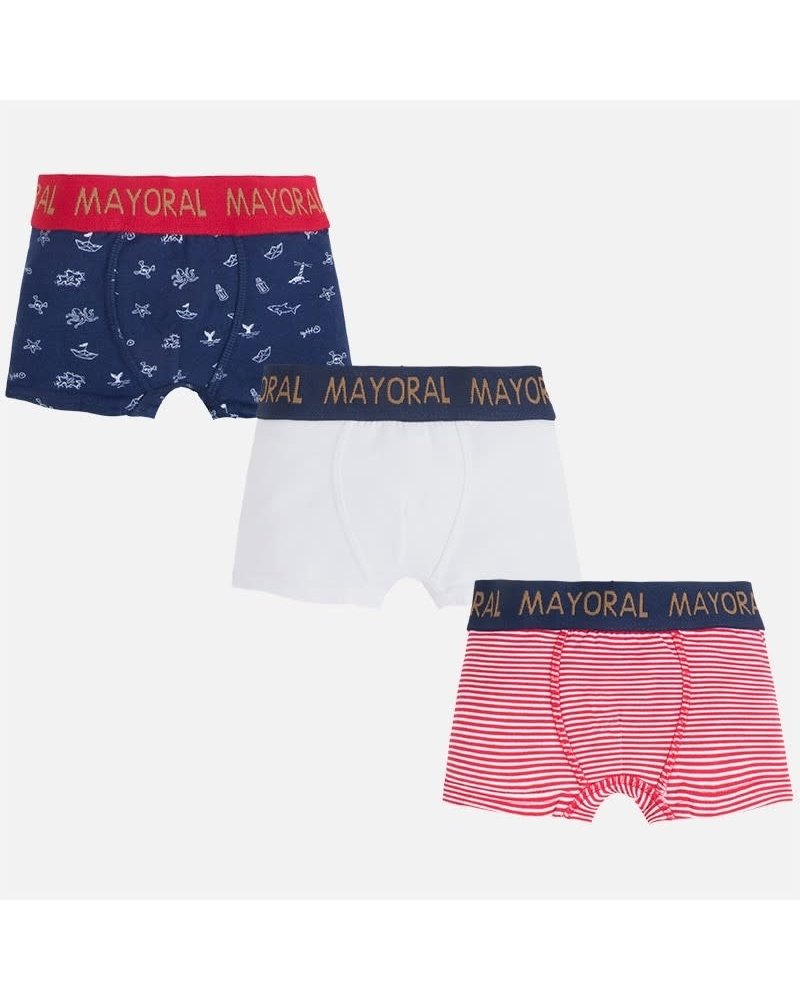 Mayoral Printed and Solid Boxers Set {2 Color Options}