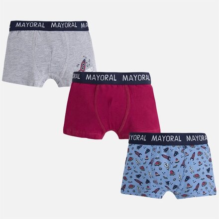 Mayoral Printed Boxer 3 Pack {2 Color Options}
