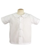 Piped Short Sleeve Shirt {White}