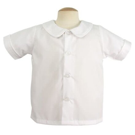 Piped Short Sleeve Shirt {White}