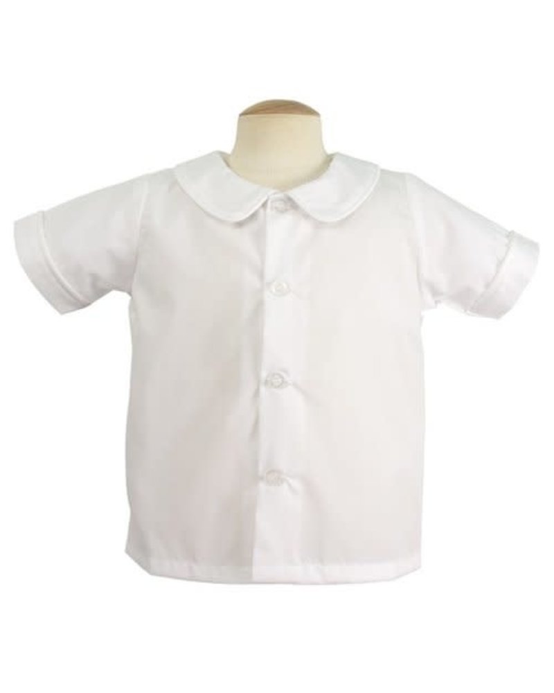 Piped Short Sleeve Shirt {White}