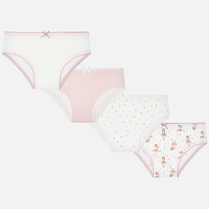 Mayoral Girl's 4-piece Underwear Set in Blush - Mayoral - Mayoral Fall  Winter 2021/22