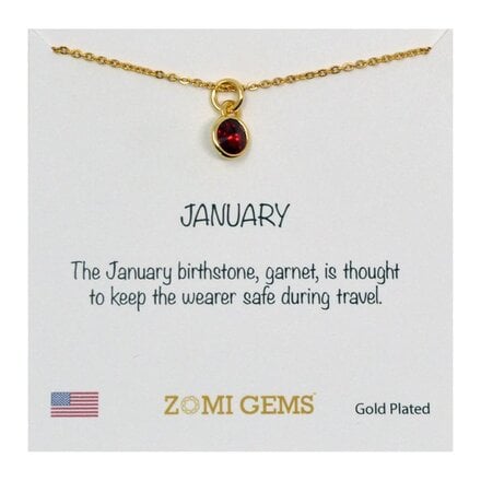 Birthstone Necklaces {Gold}