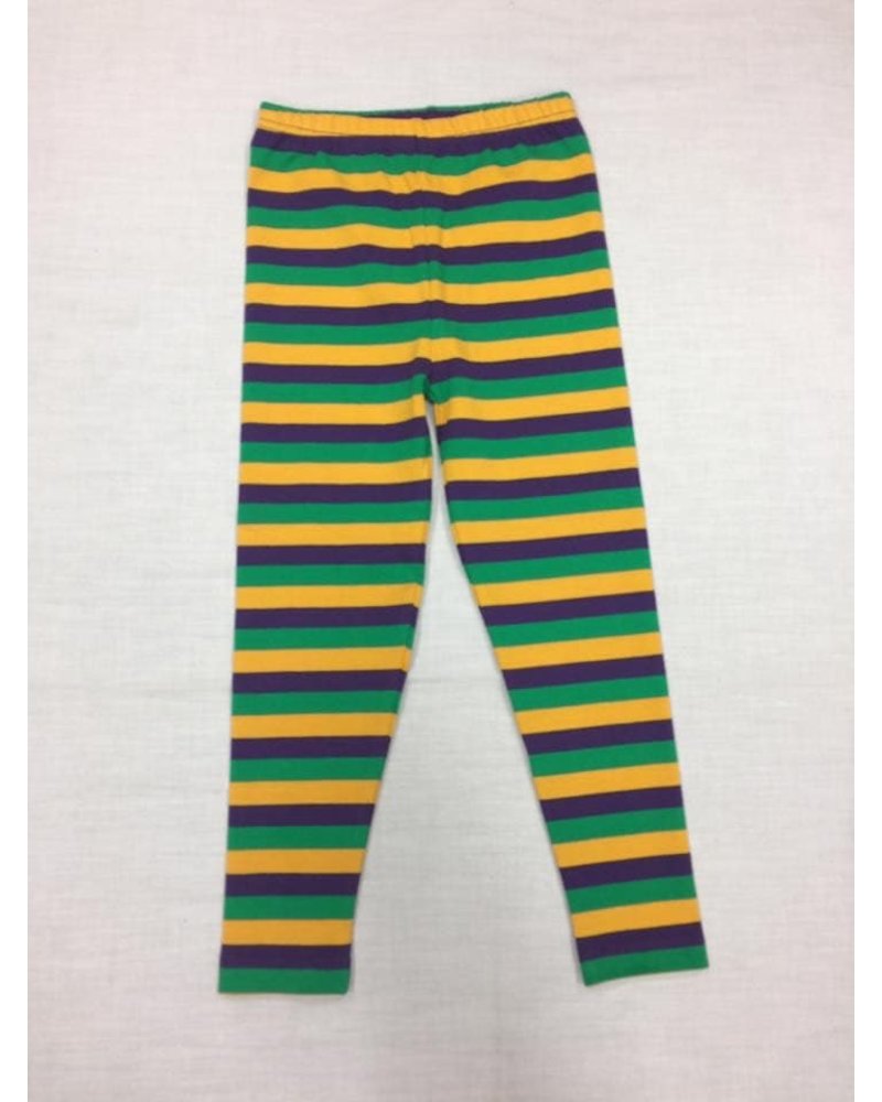 Mardi Gras Multi Stripe Leggings Infant - Ethan's Closet