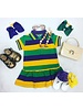 Me Me Mardi Gras Multi Stripe S/S Traditional Dress