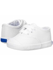 Keds Champion Lace Toe Cap Toddler {White Leather}