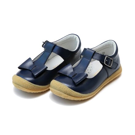 T-Strap with Bow {Navy}