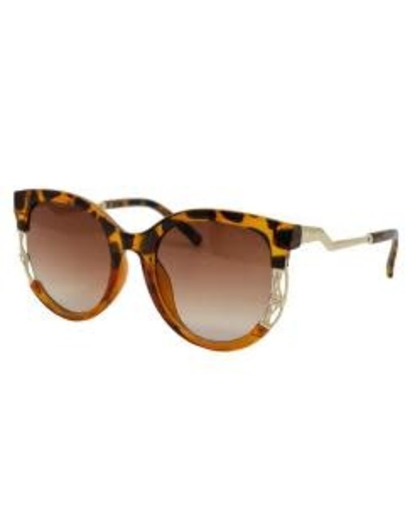 Leopard Sunglasses ~ Gold Plate & Crystal
