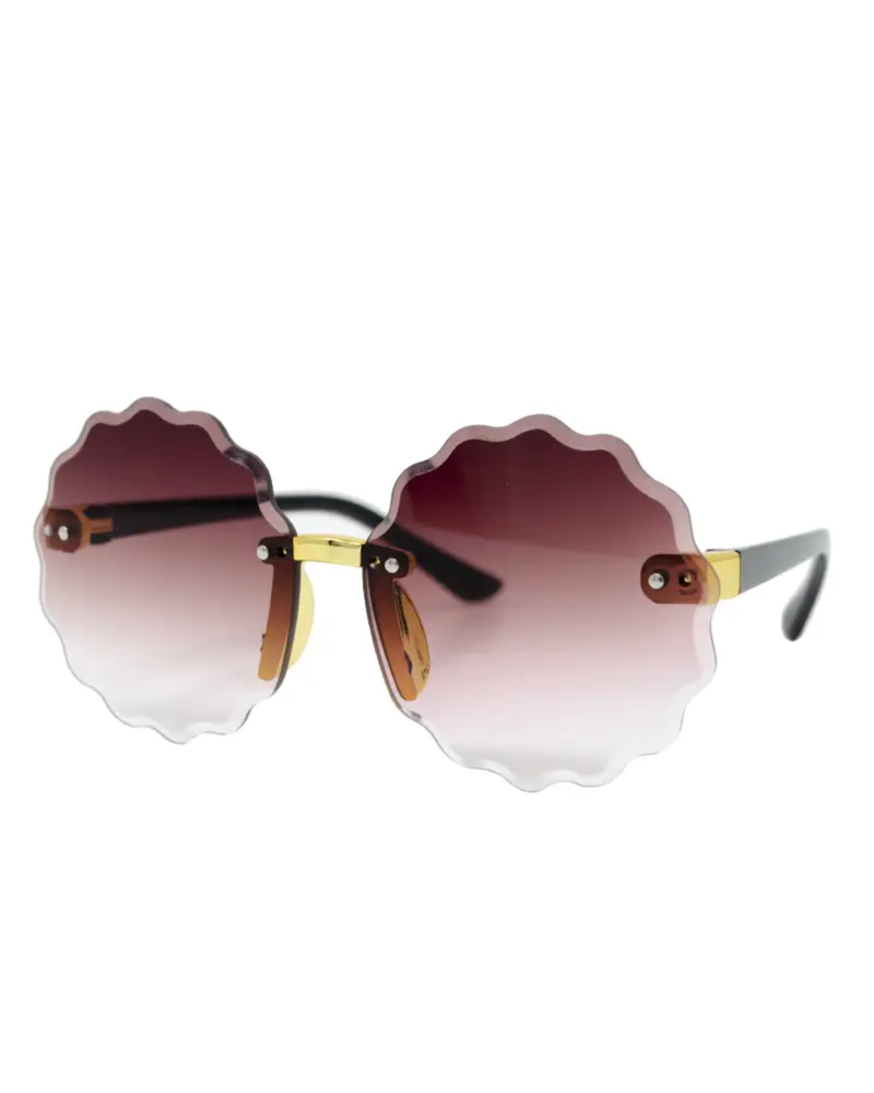 Frameless Round Sunglasses