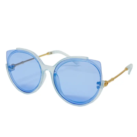 Cat Eyes Sunglasses {Blue}