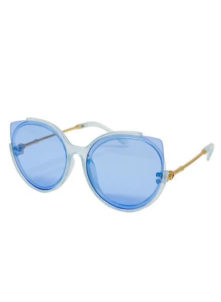 Cat Eyes Sunglasses {Blue}