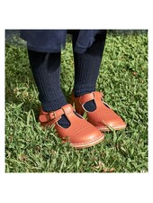 Cecile Perforated T-Strap MJ {Spicy Orange}