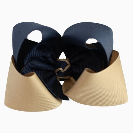 Bows by Bee Bows {Navy/Khaki}