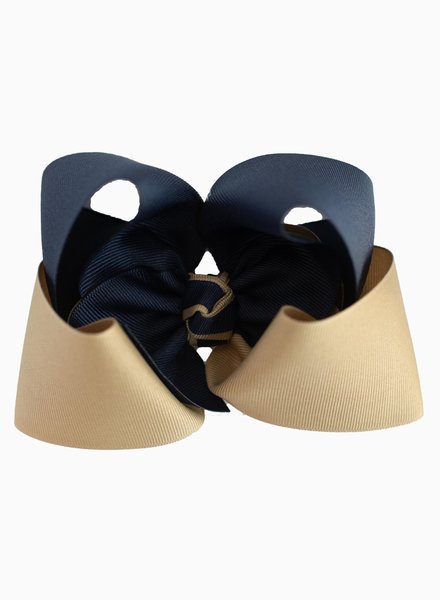 Bows by Bee Bows {Navy/Khaki}