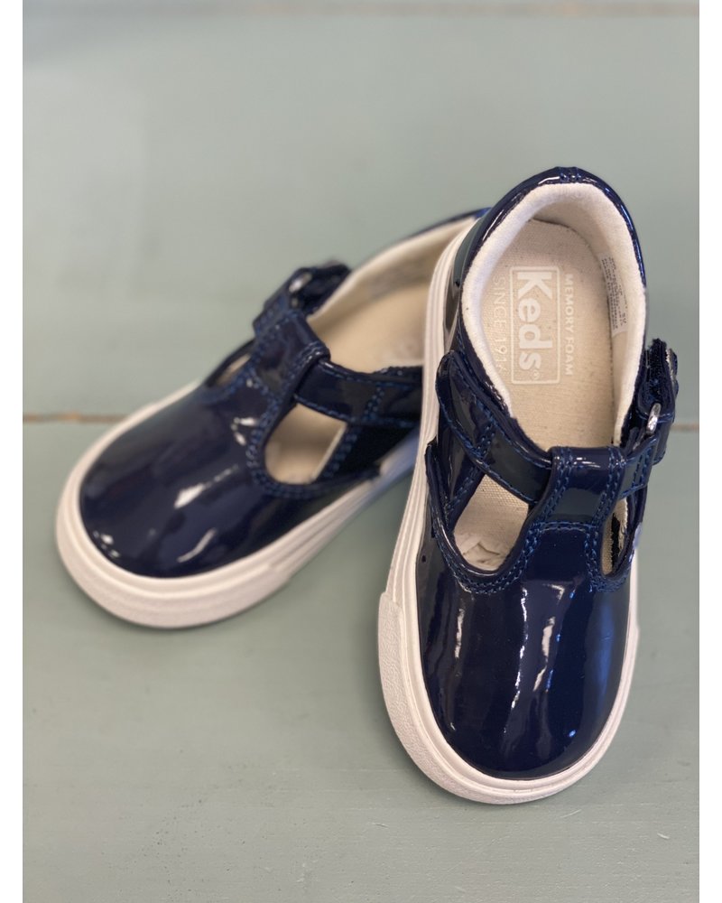 Keds Daphne T Strap {Navy Patent}