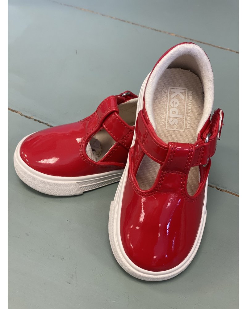 Keds Daphne T Strap {Red Patent}
