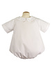 Baby Sen by Remember Nguyen Piped Short Sleeve Onesie {White}