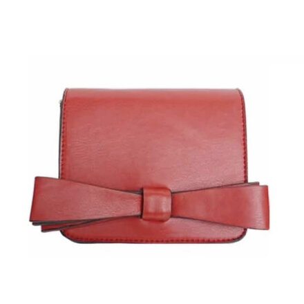 Popatu Red Double Bow Handbag