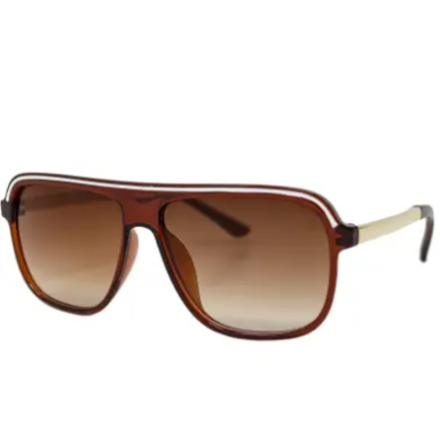 Retro Flight Sunglasses {Brown}