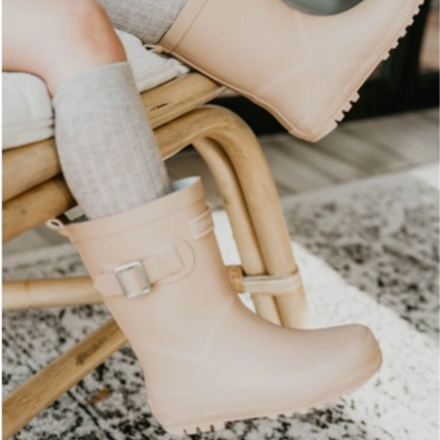 Forever French Baby Rain Boot {Tan}