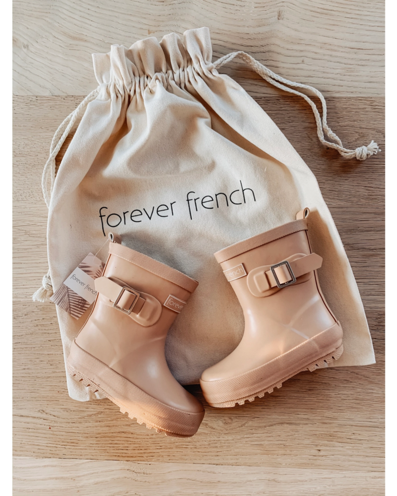 Forever French Baby Rain Boot {Tan}