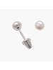 Cherished Moments White Pearl Earrings {S. Silver}