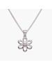 Cherished Moments White Pearl Daisy Flower Necklace {S. Silver/14"}