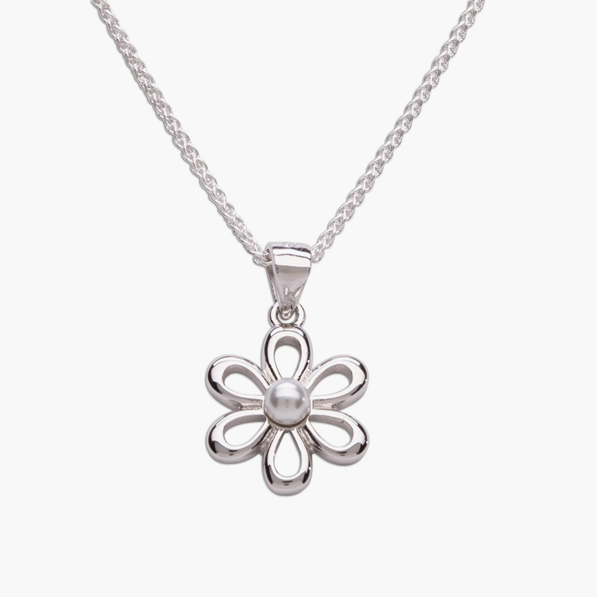 Tiny Daisy Necklace | Simple Flower Necklace - Stranded Treasures