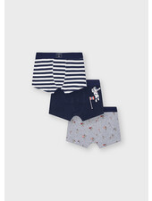 Mayoral Astronaut 3pc Boxer Set {Navy/Grey}
