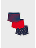 Mayoral Astronaut 3pc Boxer Set {Red/Navy}