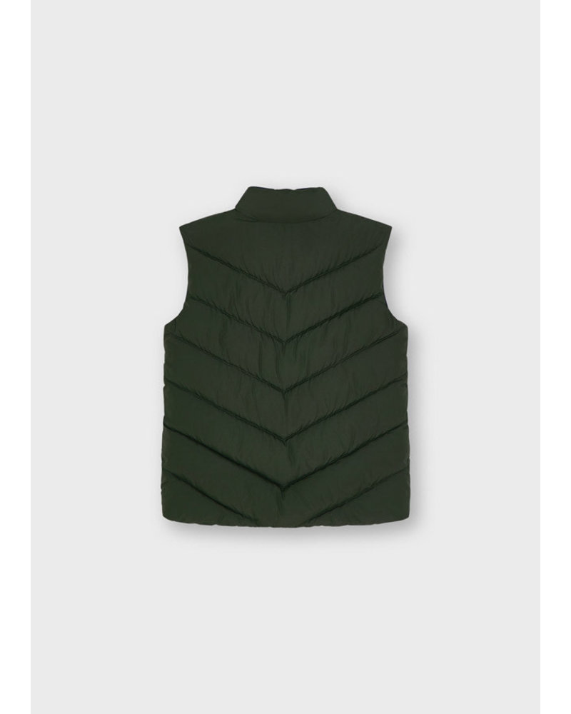 Mayoral Quilted Feather Vest {Olive}